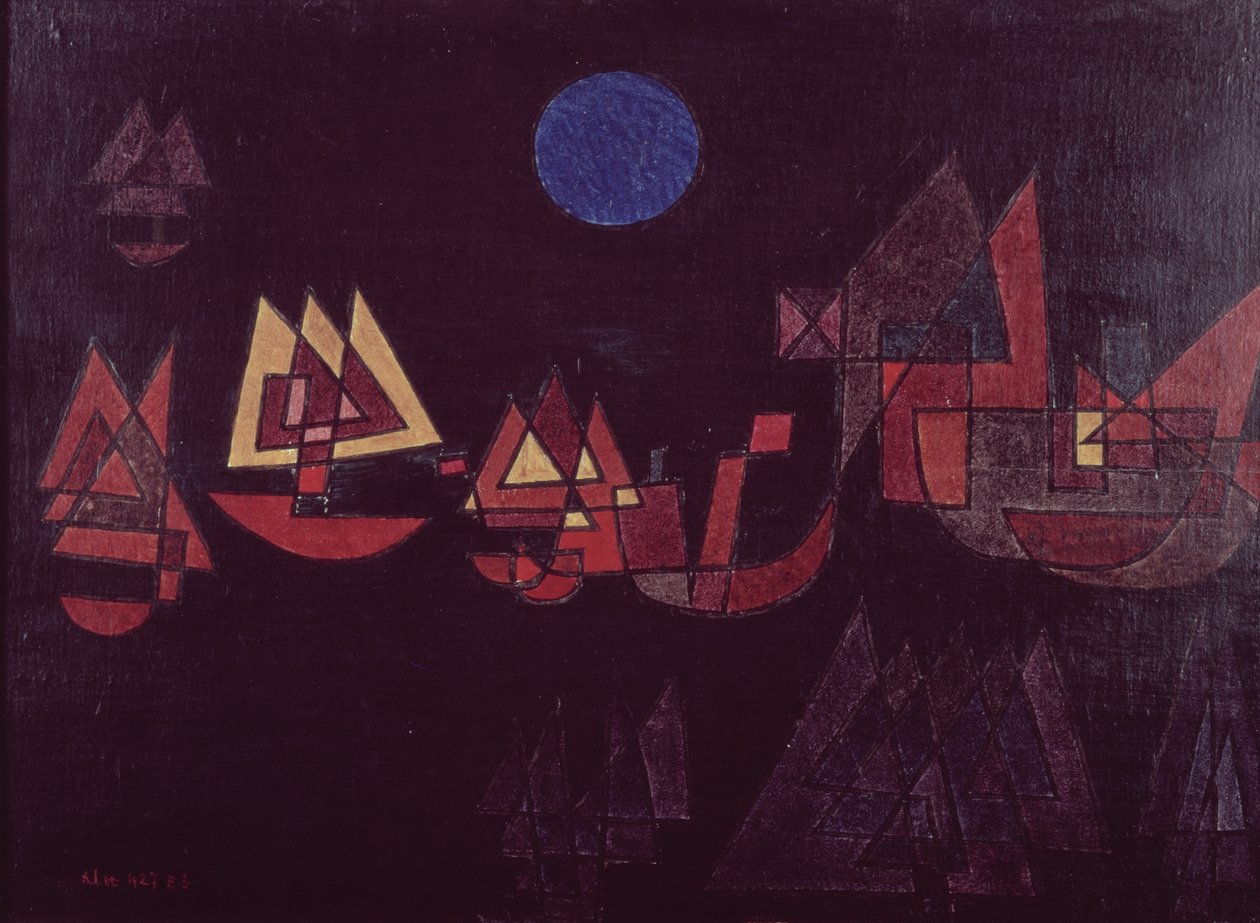 Skibe i mørket af Paul Klee
