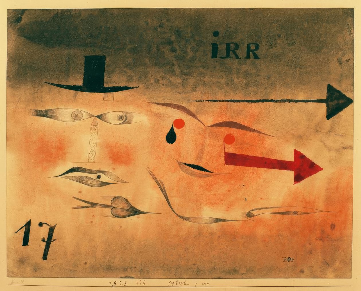Sytten, skør af Paul Klee