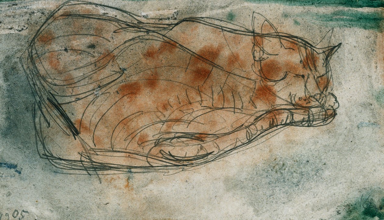 Sovende kat; Sovende kat af Paul Klee