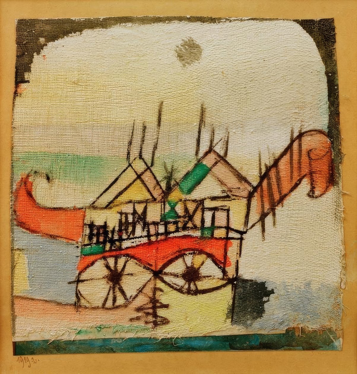 Sphinxartig af Paul Klee