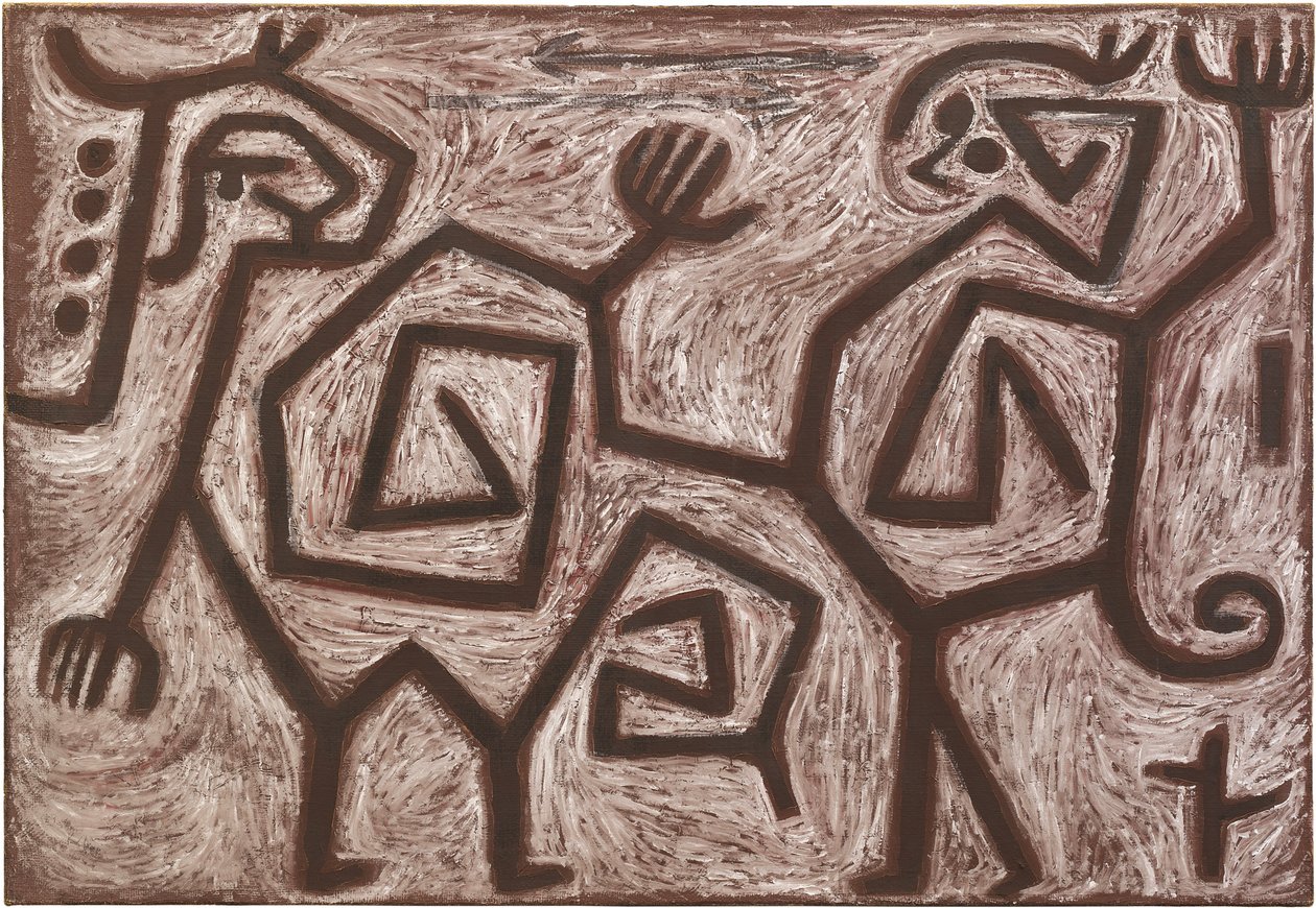 Squabble Duet, 1938. af Paul Klee