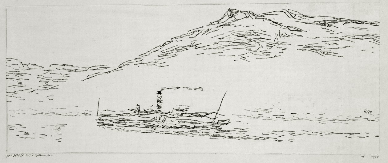 Dampbåd på Tordenhavet af Paul Klee