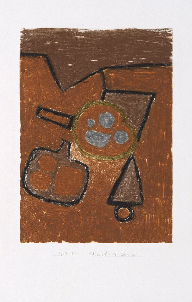 Stilleben i brunt af Paul Klee