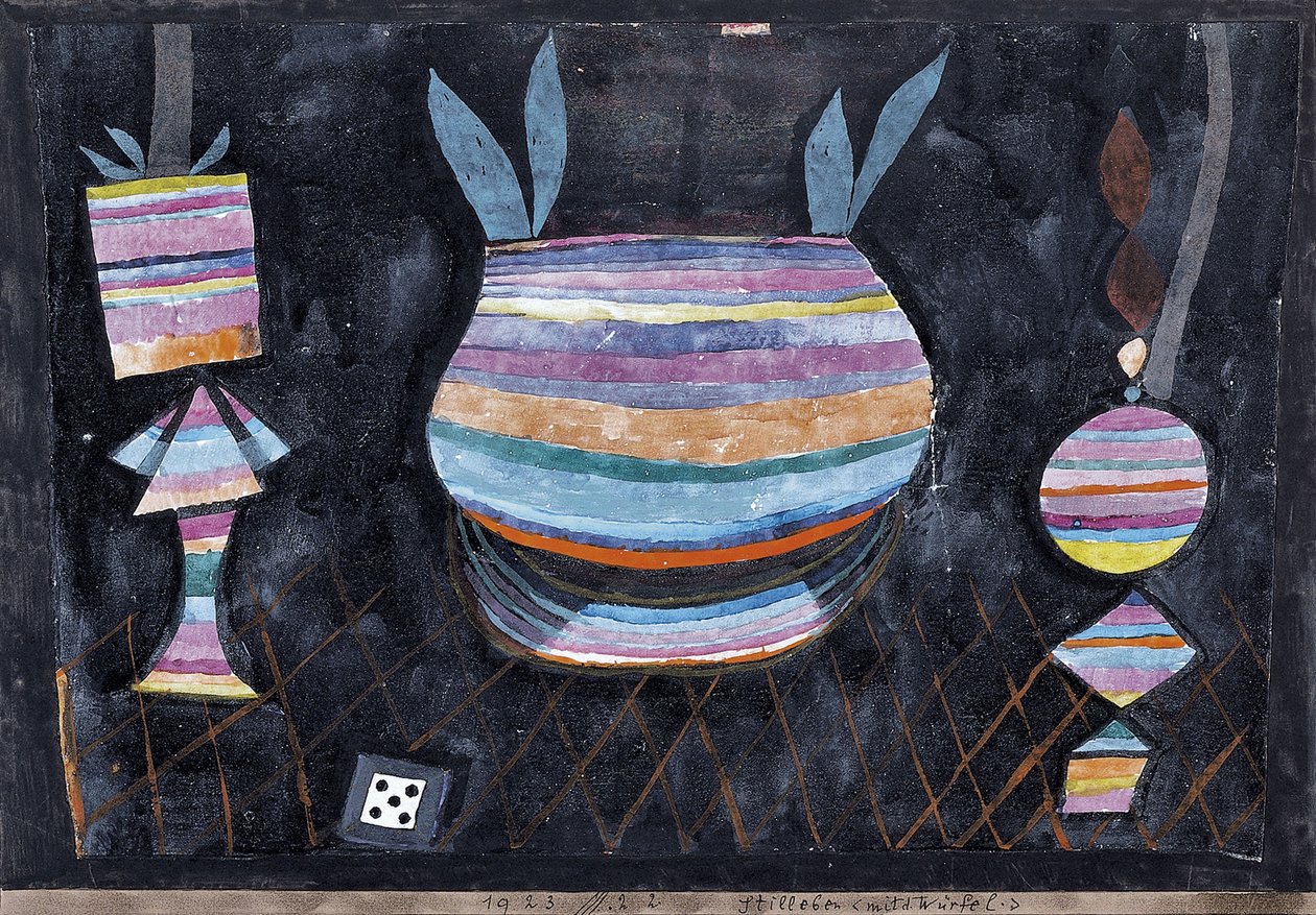 Stilleben med terninger af Paul Klee