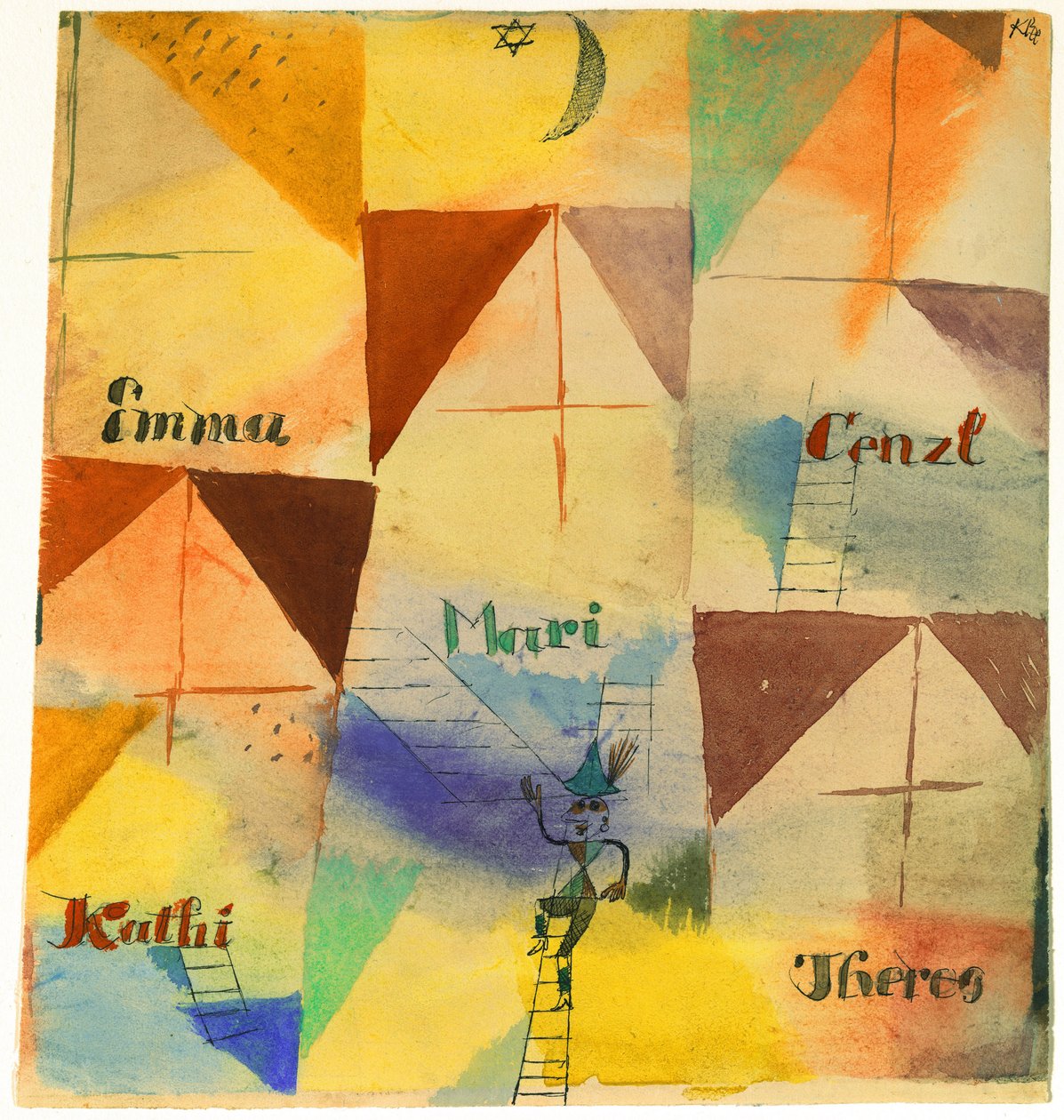 Den bayerske Don Giovanni, 1919. af Paul Klee