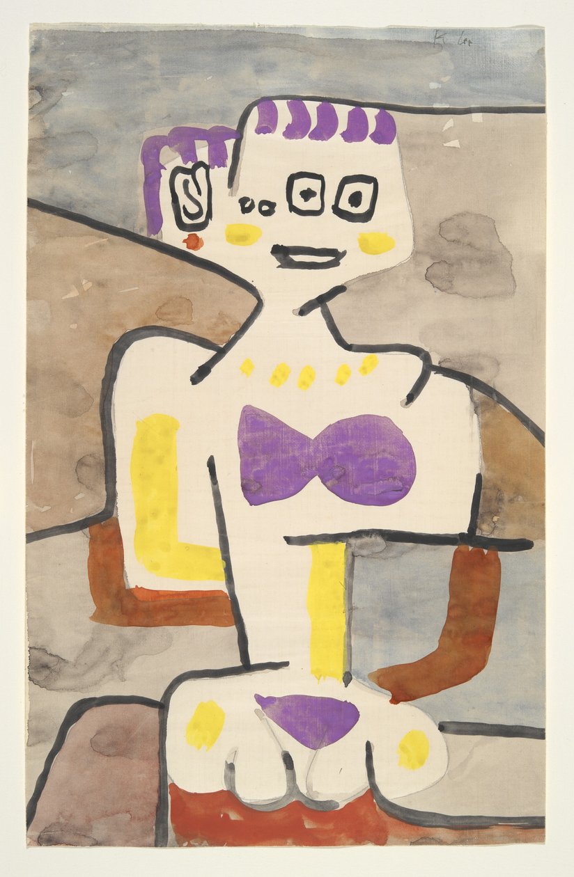 Pigen i nord, ca. 1939 (akvarel) af Paul Klee