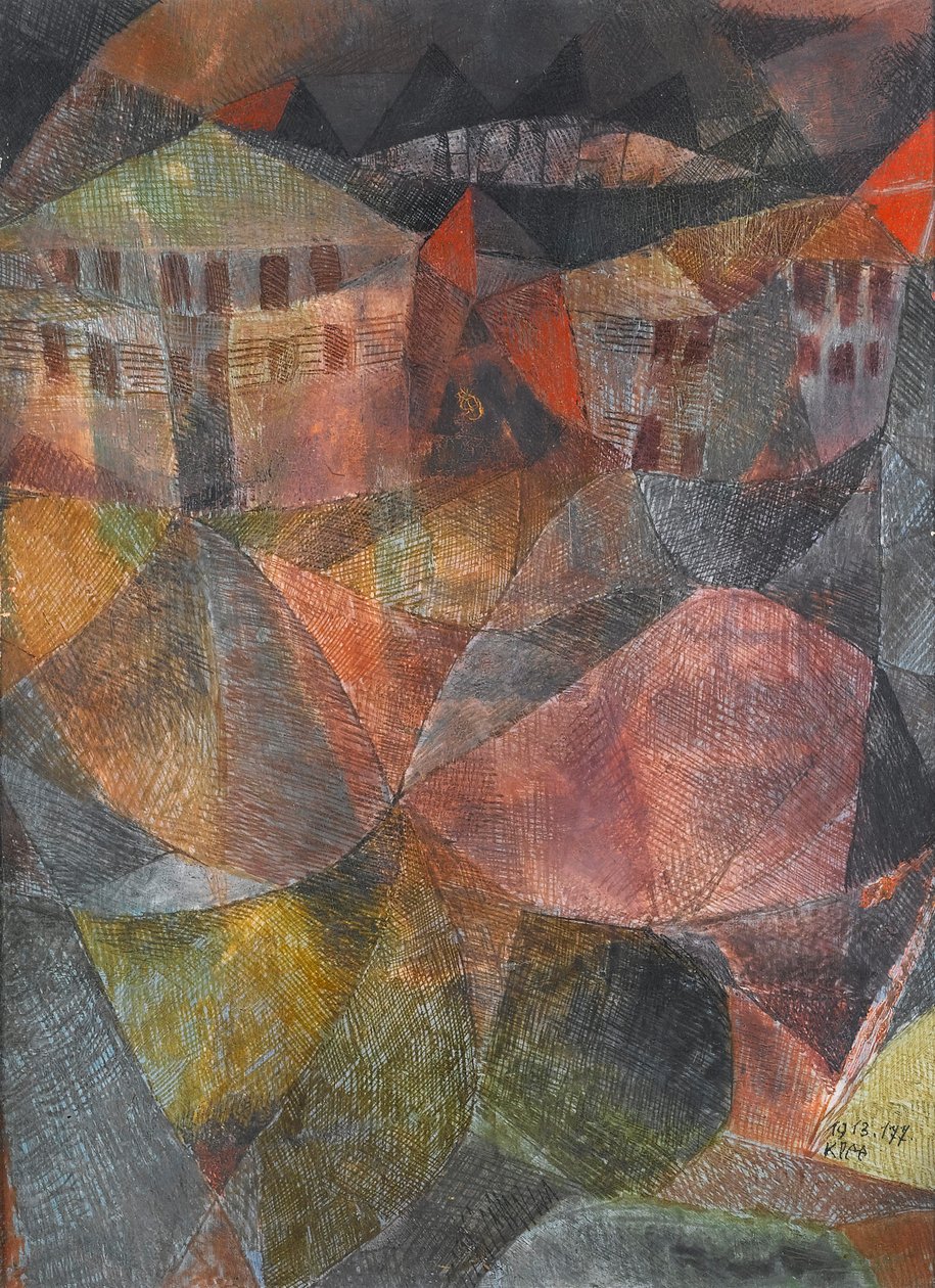 Hotellet, 1913. af Paul Klee