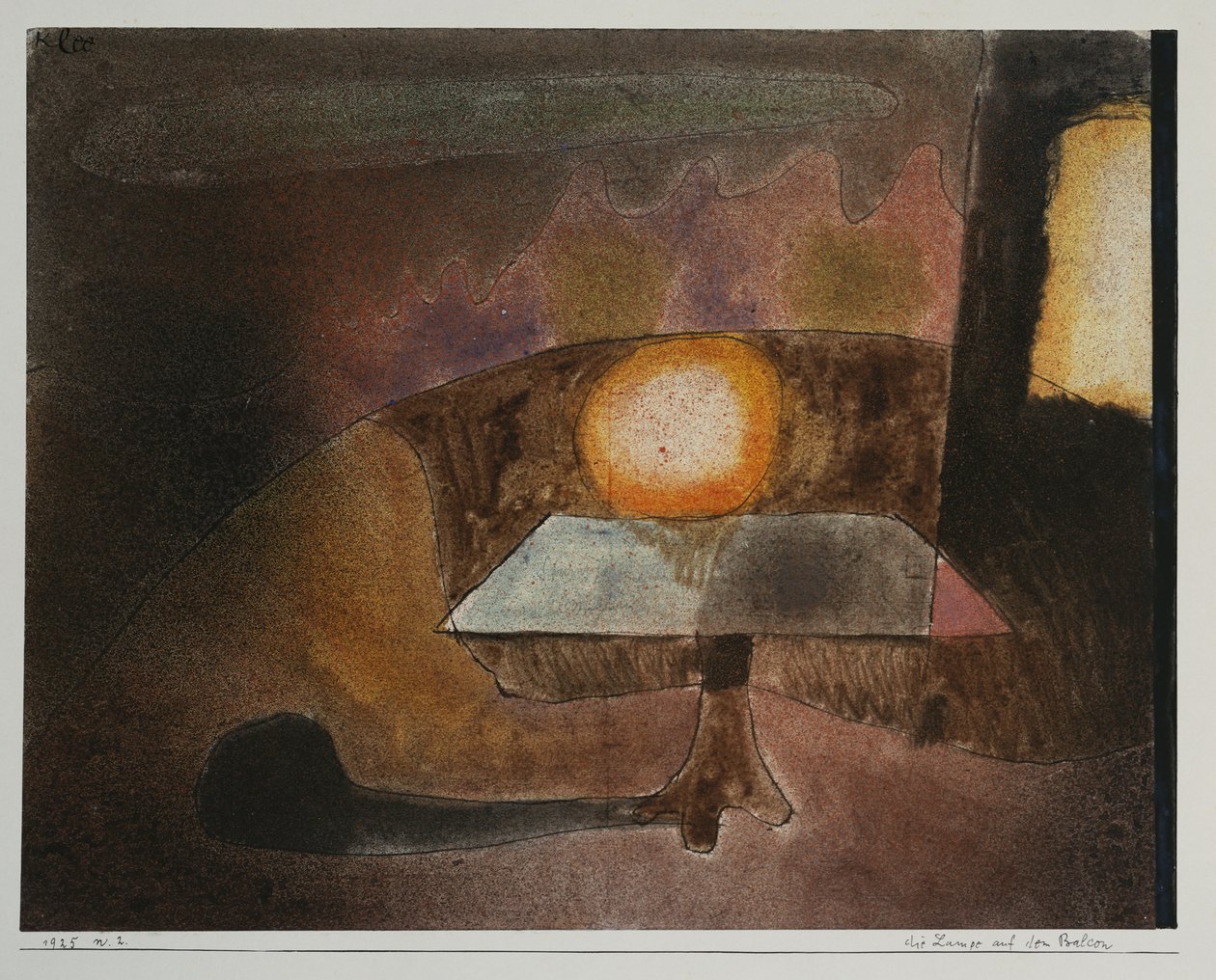 Lampen på terrassen af Paul Klee