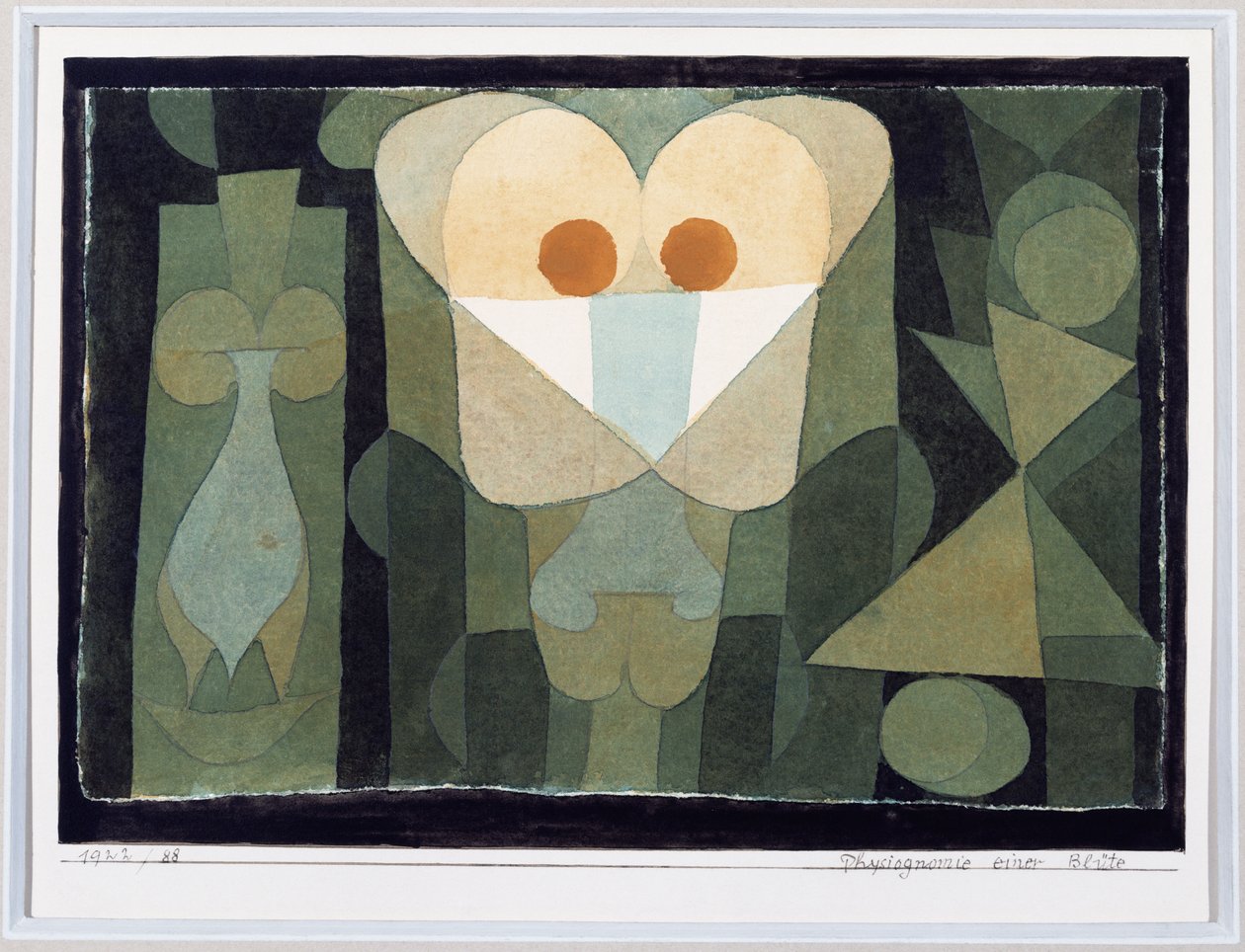 En blodcelles fysiognomi af Paul Klee