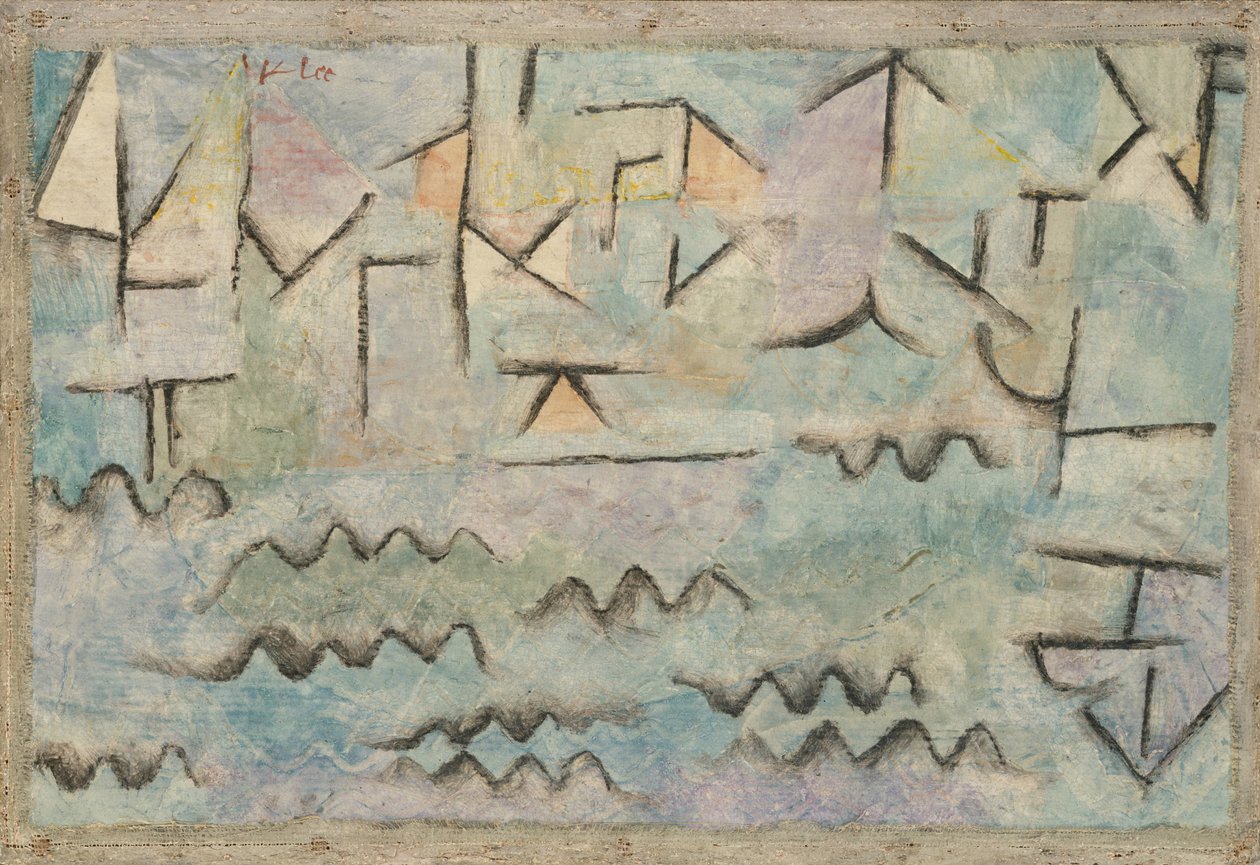 Rhinen ved Duisburg af Paul Klee
