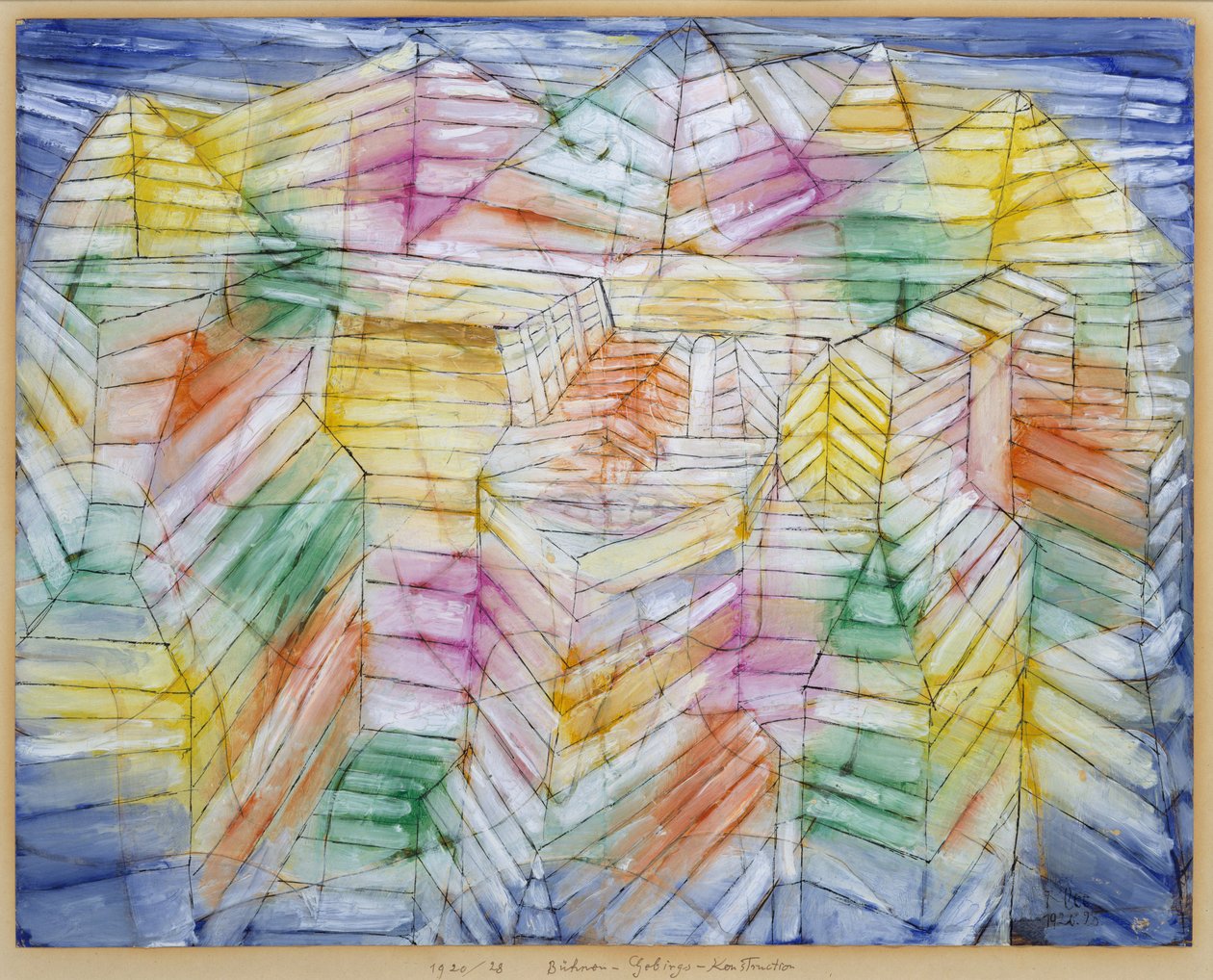 Teater-Bjerg-byggeri af Paul Klee