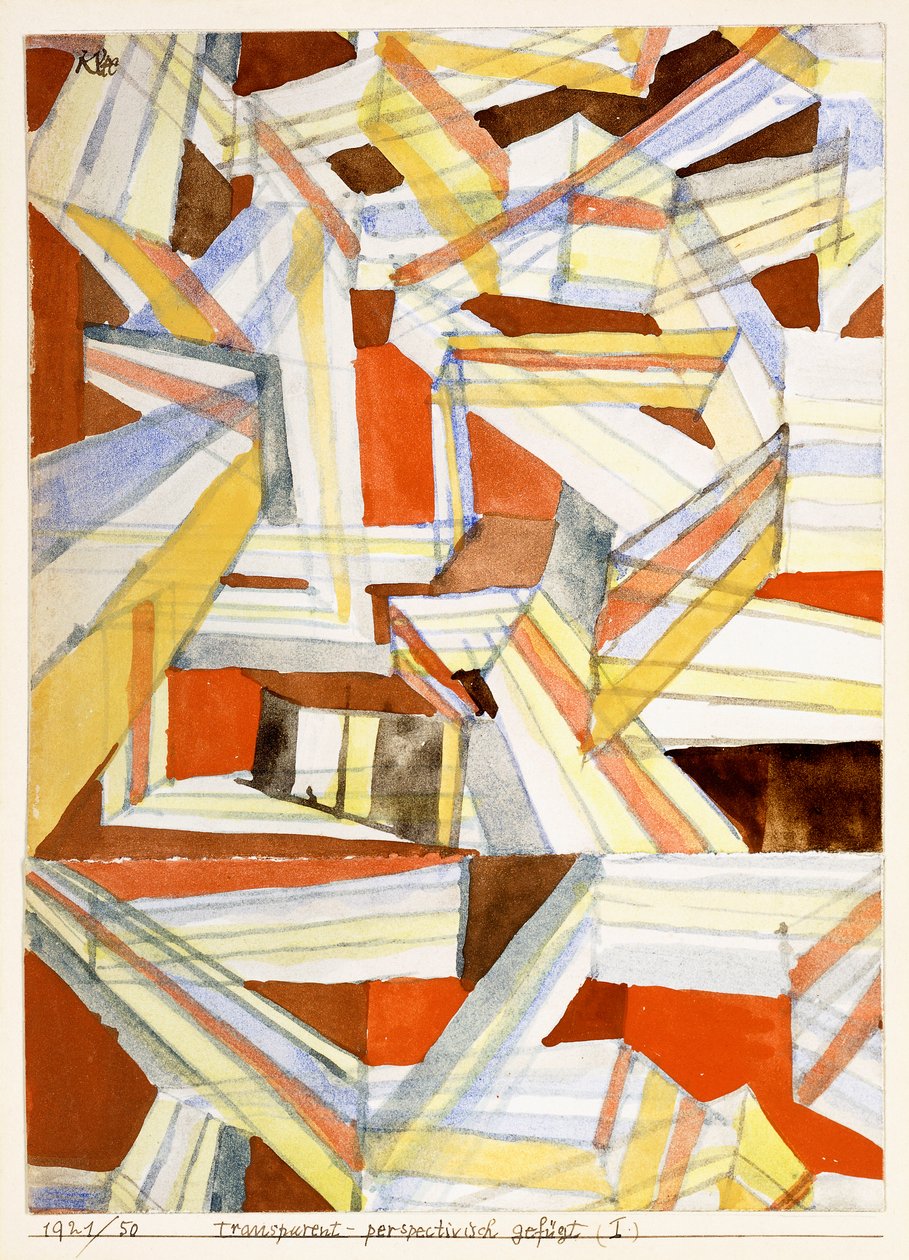 Gennemsigtigt perspektivpunkt af Paul Klee
