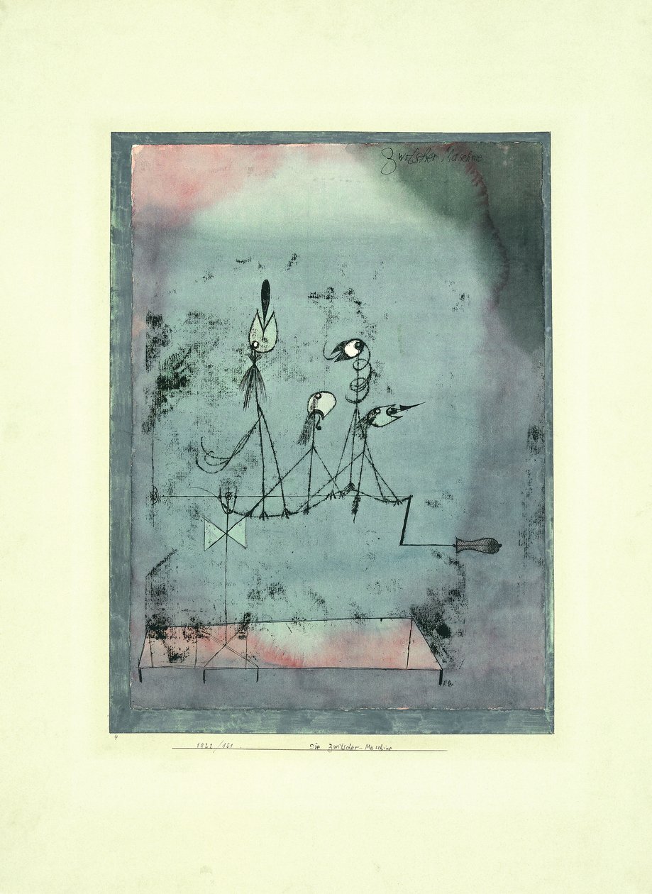 Twittering -maskine af Paul Klee