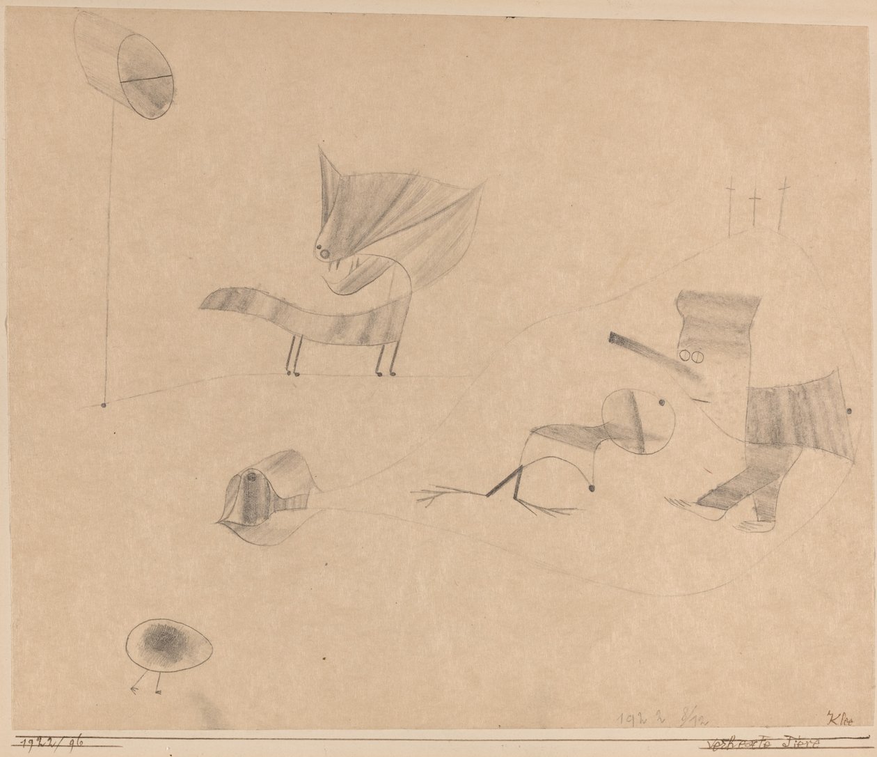 Forheksede dyr af Paul Klee