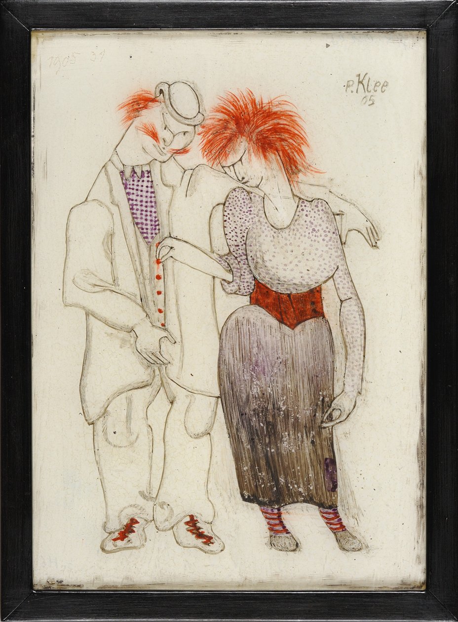 Verkommennes Paar Dårligt kønspar, 1905. af Paul Klee