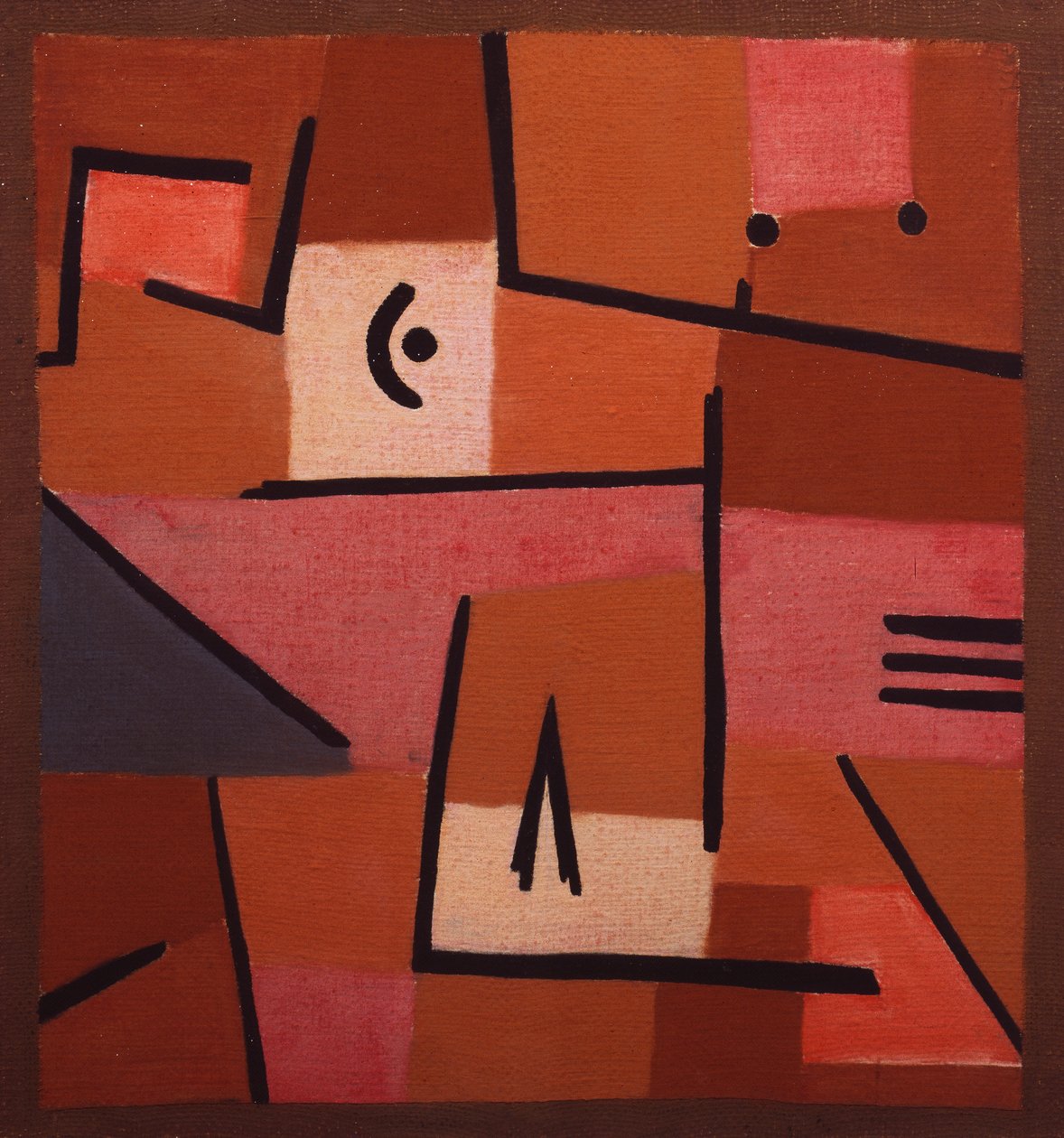 Udsigt fra rødt af Paul Klee