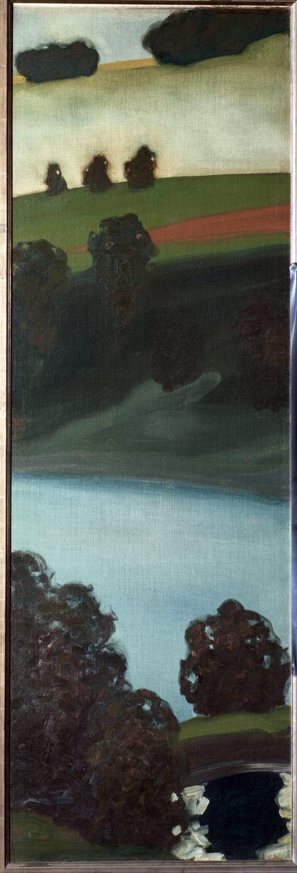 Udsigt over Aar-dalen, Schweiz - Maleri af Paul Klee