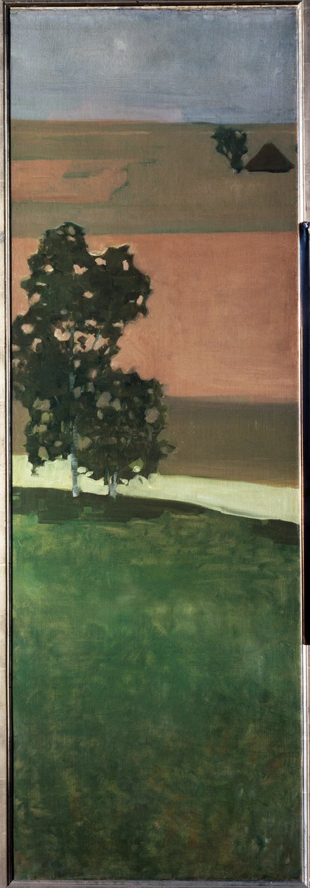 Udsigt over Aar-dalen, Schweiz - Maleri af Paul Klee