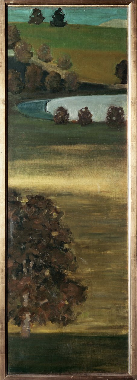 Udsigt over Aar-dalen, Schweiz - Maleri af Paul Klee