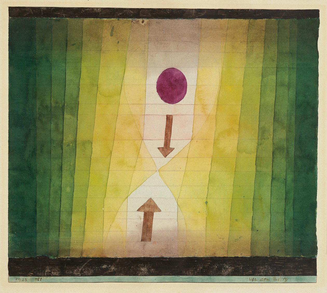 Vor dem Blitz Before the Lightning, 1923. af Paul Klee