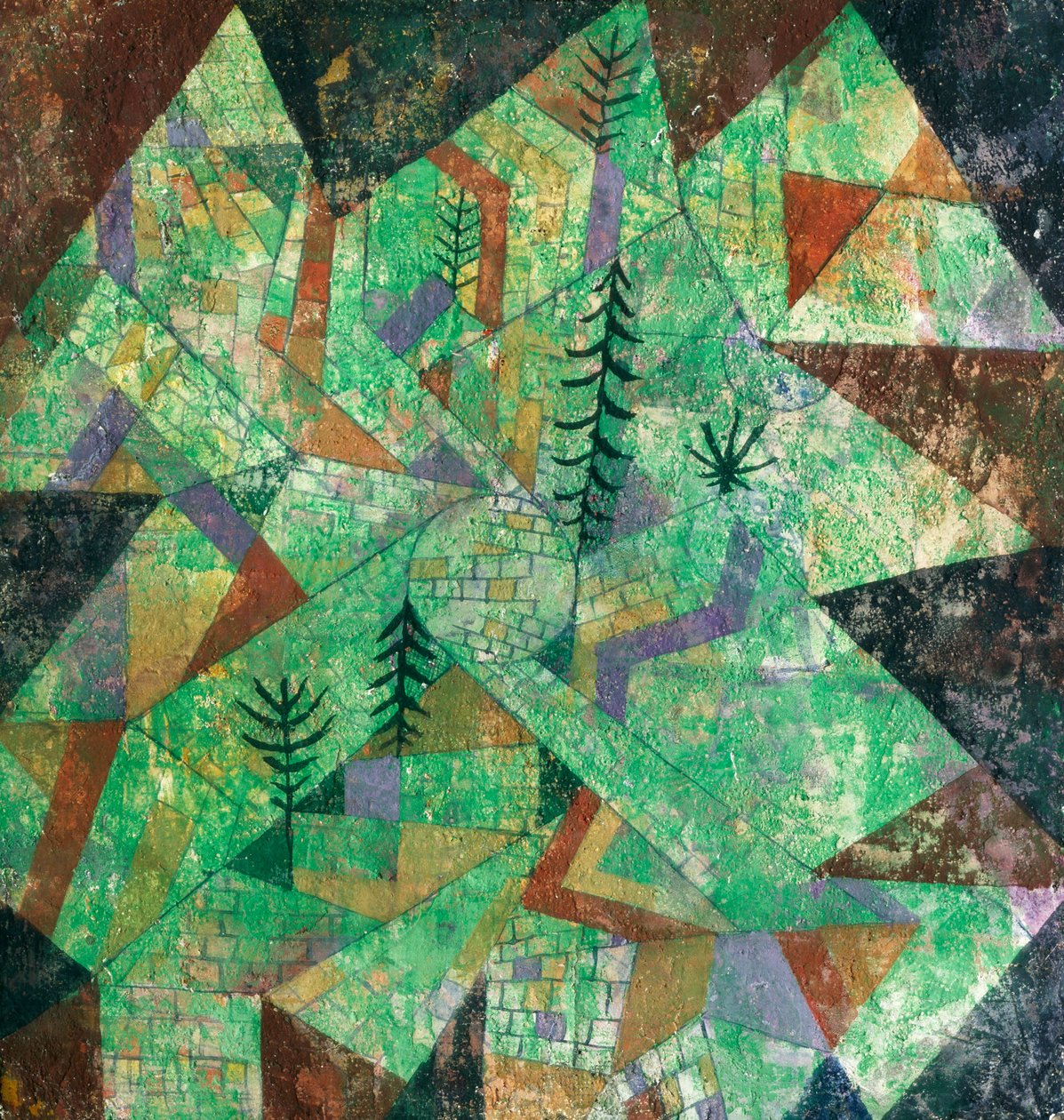 Wald Bau (skovbygning) af Paul Klee