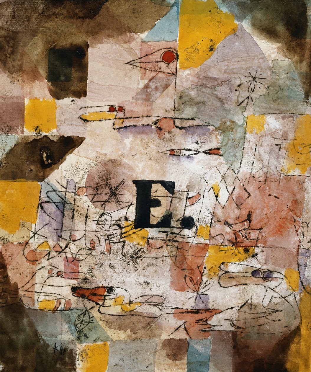 Vandfugl (Scootere); Wasservogel (Ents) af Paul Klee