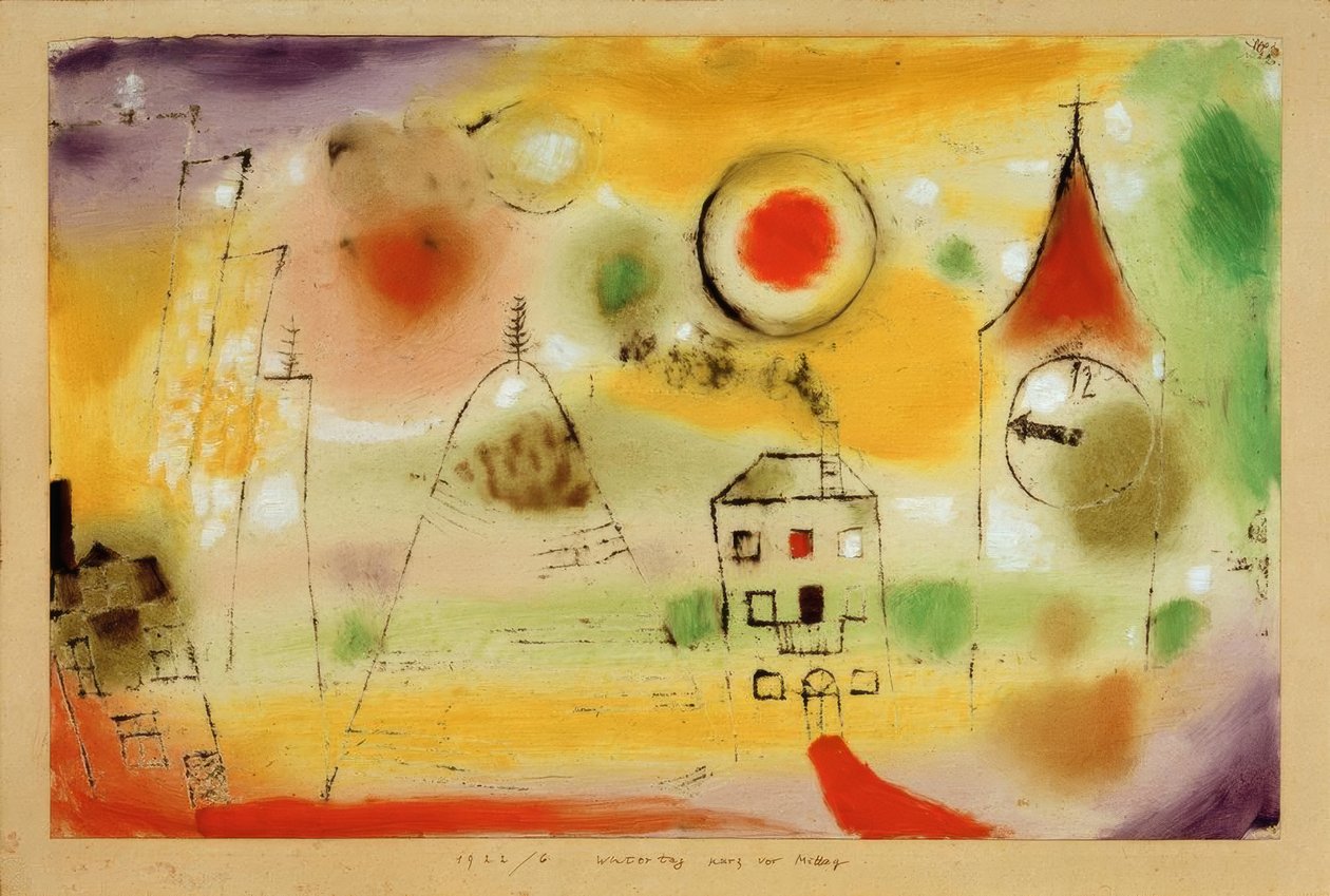 Vinterdag lige før kl af Paul Klee
