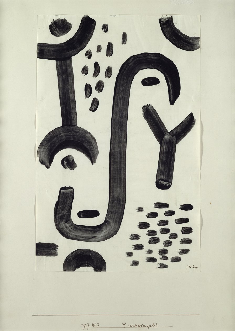 Y isoleret af Paul Klee