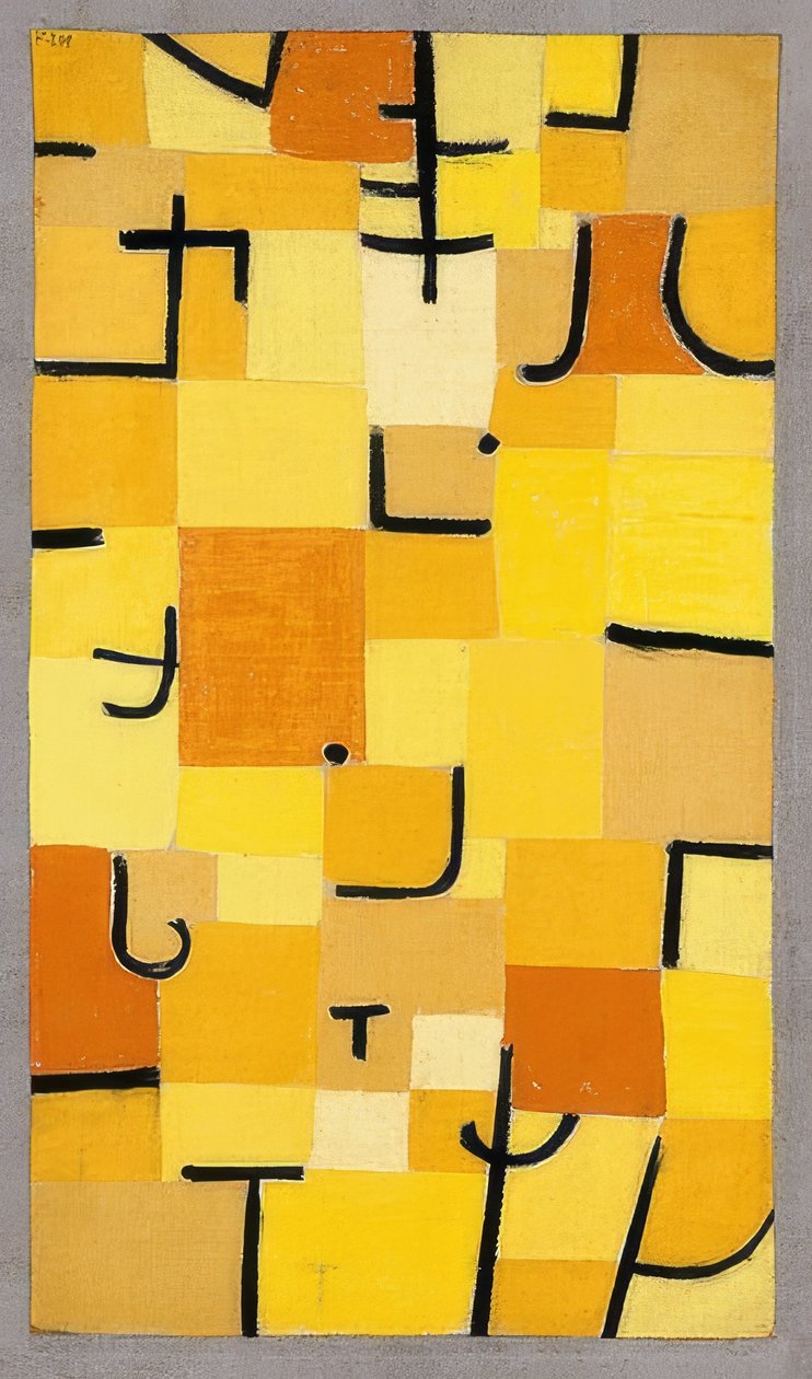 Tegn i gult. 1937 af Paul Klee