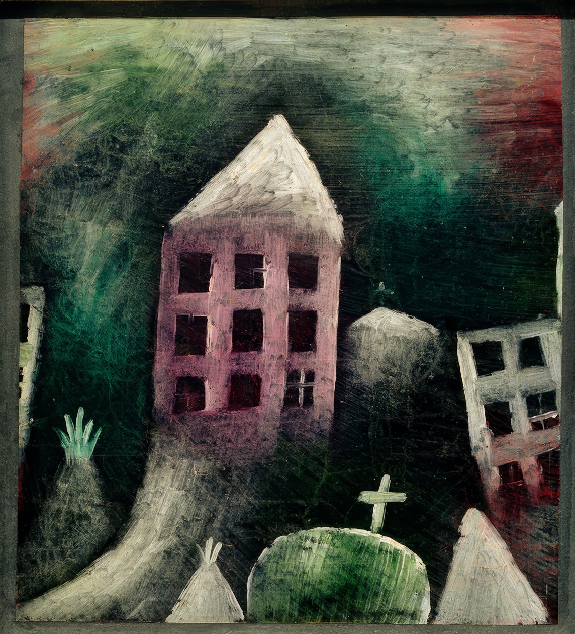 Ødelagt sted af Paul Klee