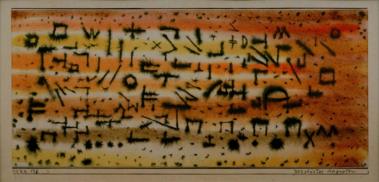 Ødelagde Egypten af Paul Klee
