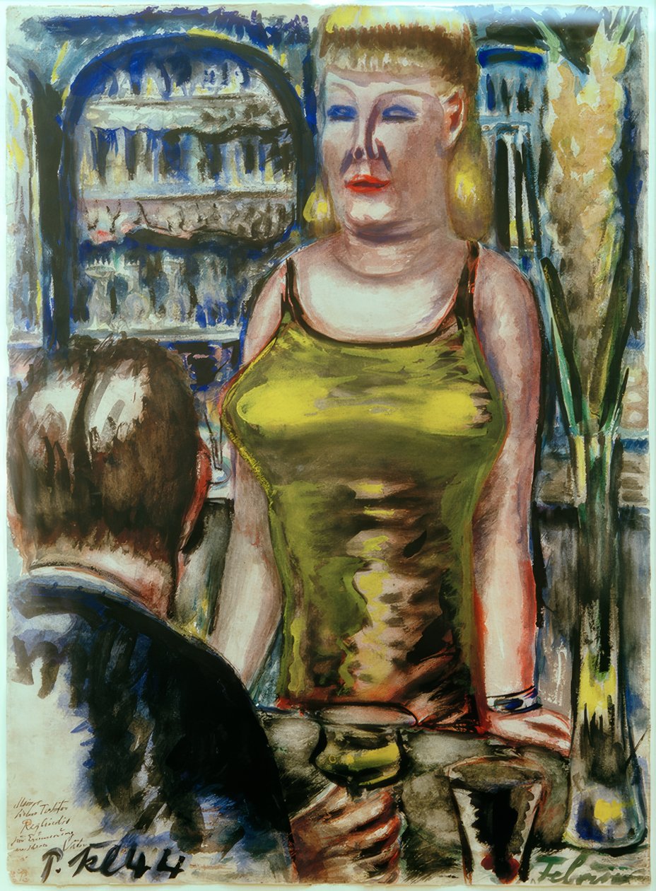 Gul barpige med mr af Paul Kleinschmidt