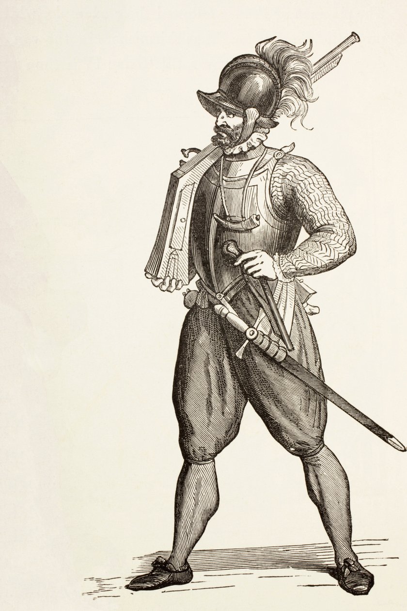 Arquebusier fra det 16. århundrede. af Paul Lacroix