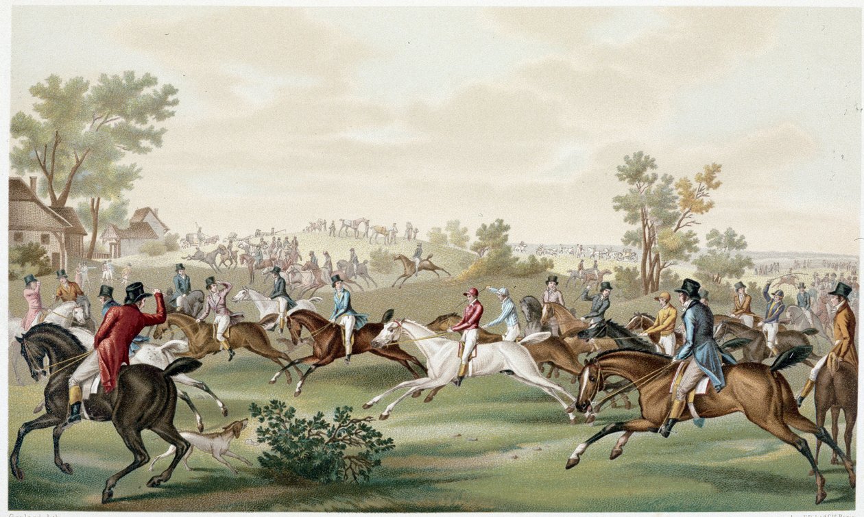 Hestevæddeløb, deb. 1800-tallet - i "" Directoire, konsulat og imperium"" af Paul Lacroix af Paul Lacroix