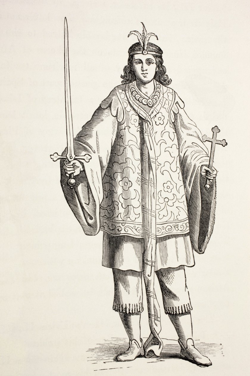 Prester Johns side. Prester John var også kendt som Presbyter Johannes. af Paul Lacroix