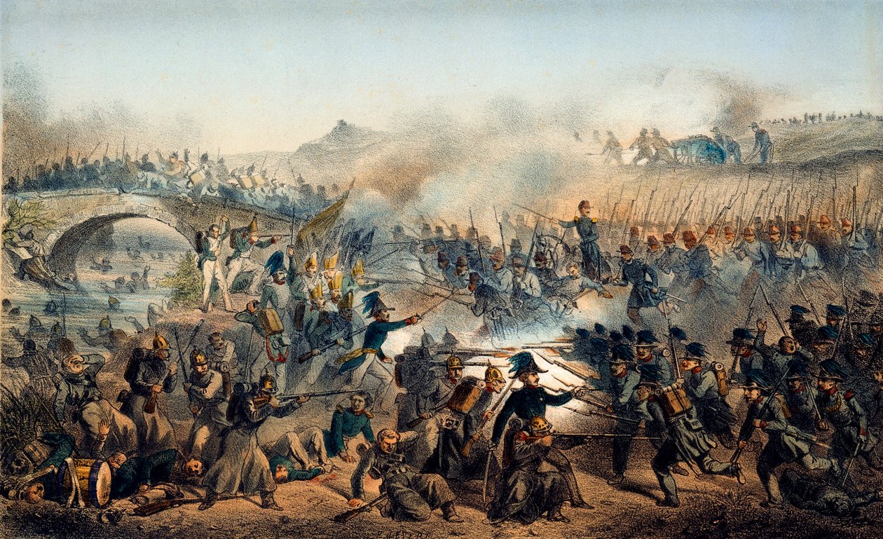 Slaget ved Chernaya-floden den 16. august 1855, 1800-tallet af Paul Levert