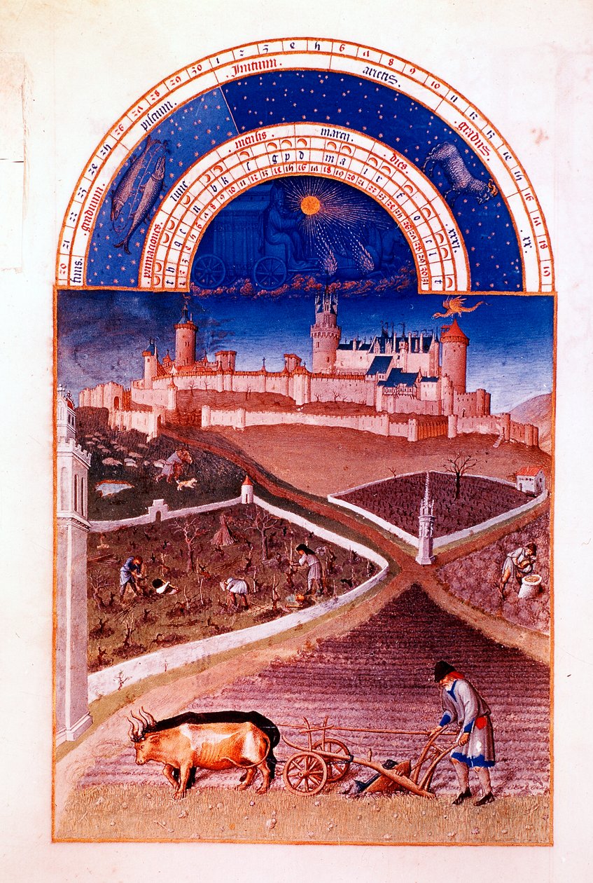 marts, 1412-1416 af Paul Limbourg