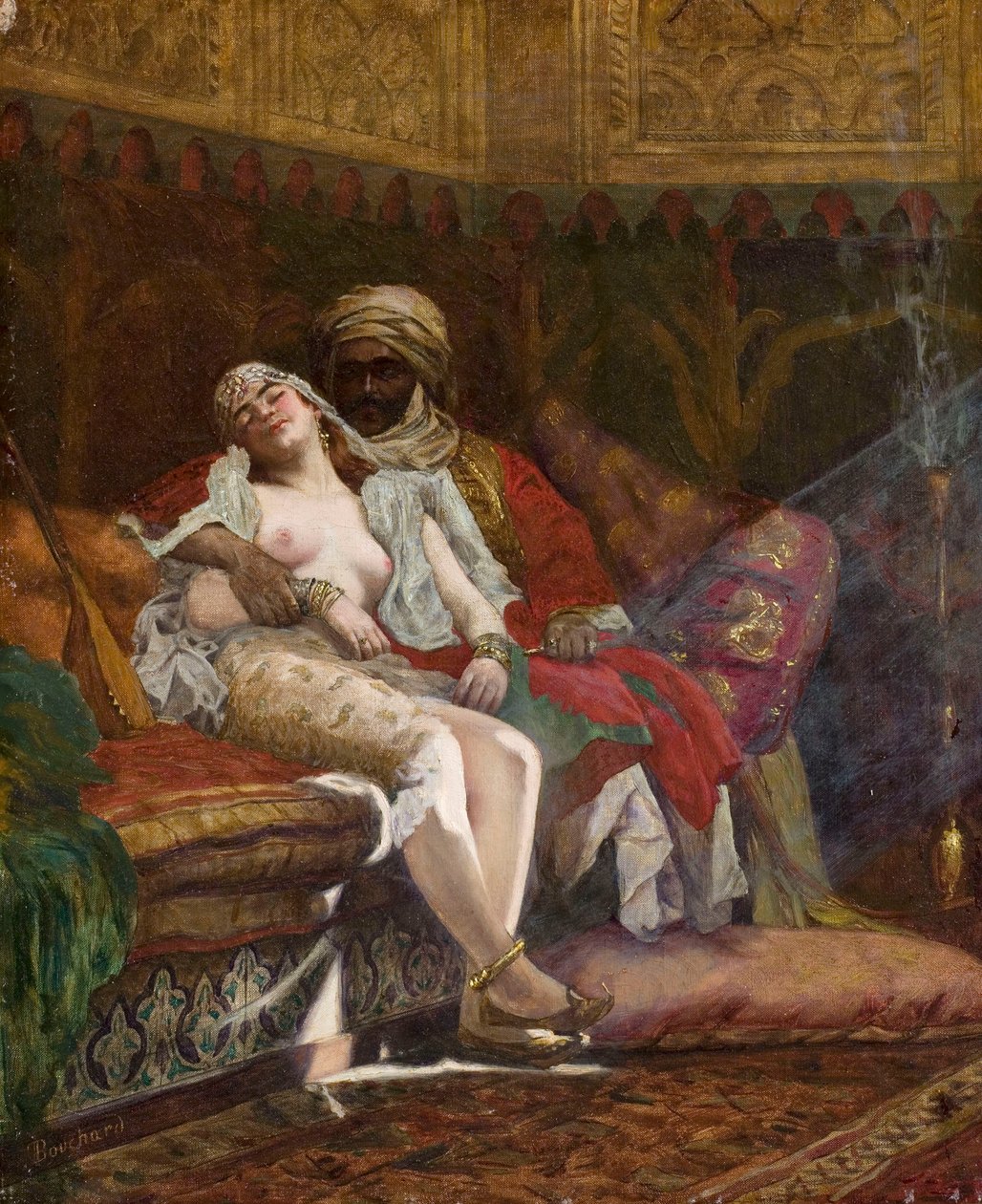 Favoritten (olie på lærred) af Paul Louis Bouchard