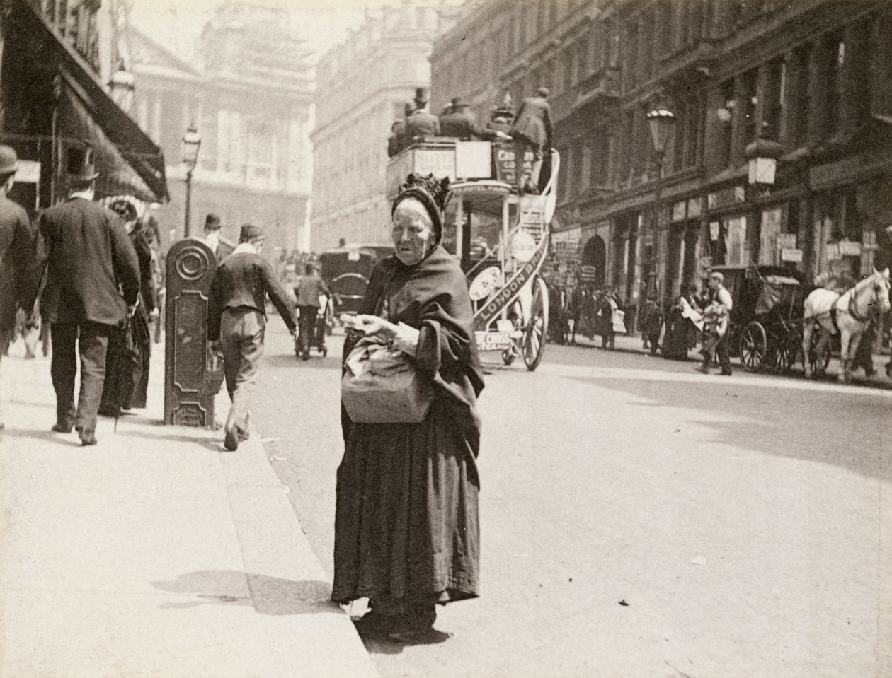 Tændstikssælger, Ludgate Hill, London, 1893 af Paul Martin