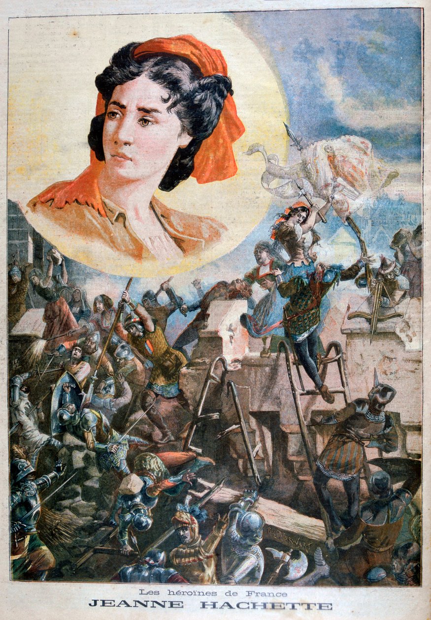 Jeanne Hachette, fransk heltinde, 1894 af Paul Merwart