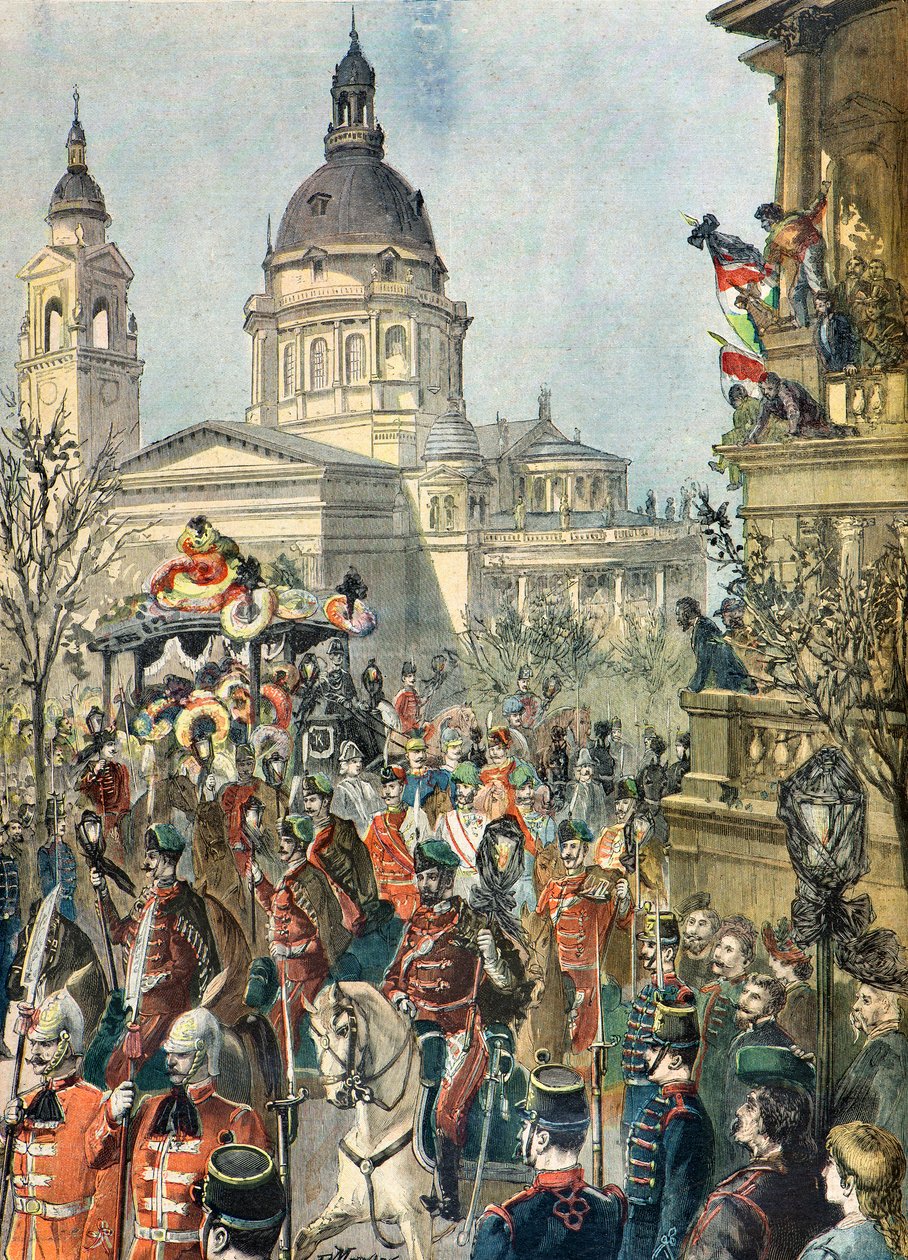 Begravelsen af Lajos Kossuth af Paul Merwart