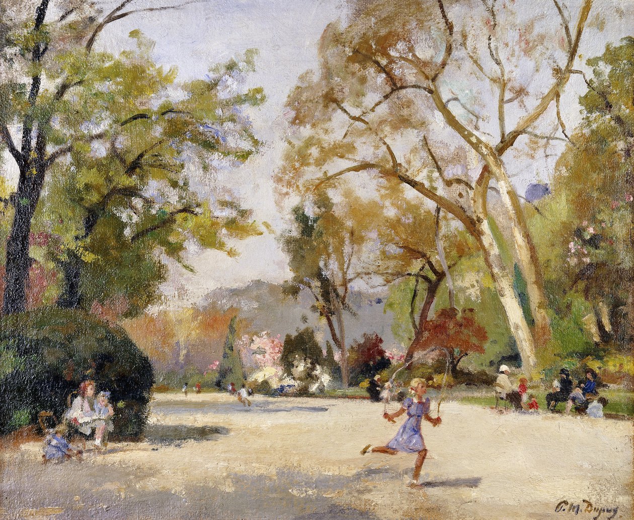 Børn i Parc Monceau; Børn på Parc Monceau af Paul Michel Dupuy