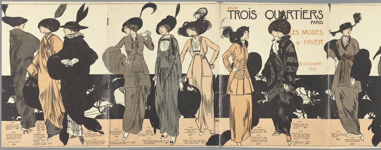 I Three Quarters Paris, Winter Fashions 6. oktober 1913 af Paul Méras