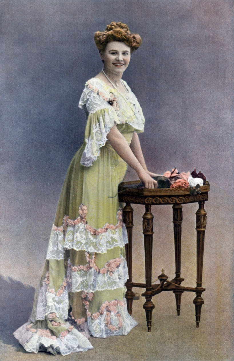 Fransk komiker Blanche Toutain, foto af Paul Nadar fra det franske blad "Le Theatre" februar 1905 af Paul Nadar