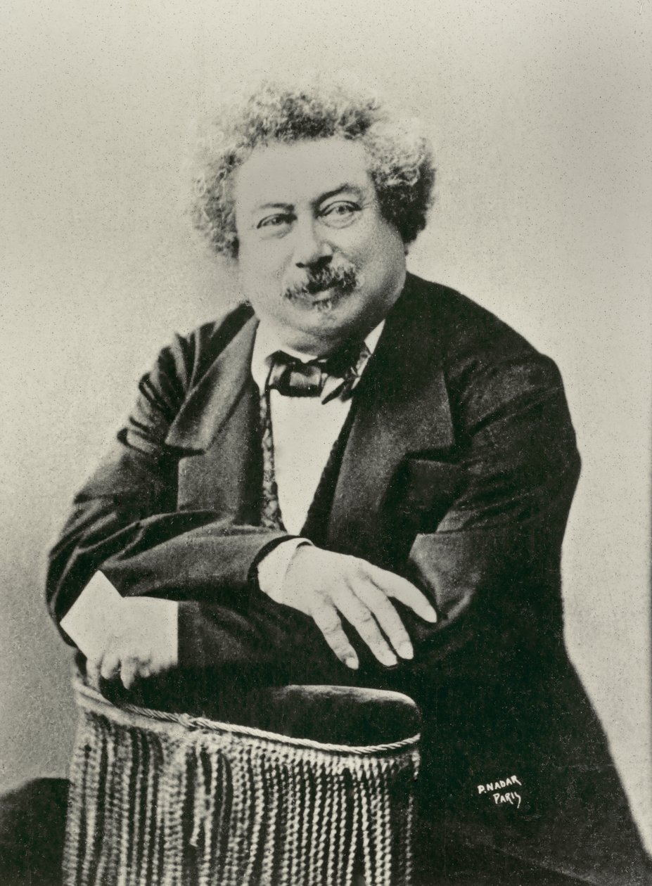 Portræt af Alexandre Dumas Père (foto) af Paul Nadar