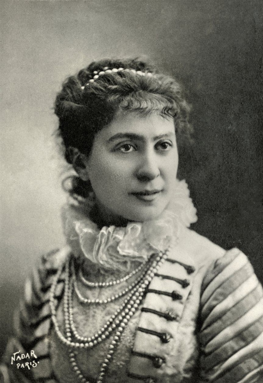 Portræt af Blanche Baretta - Worms (foto) af Paul Nadar