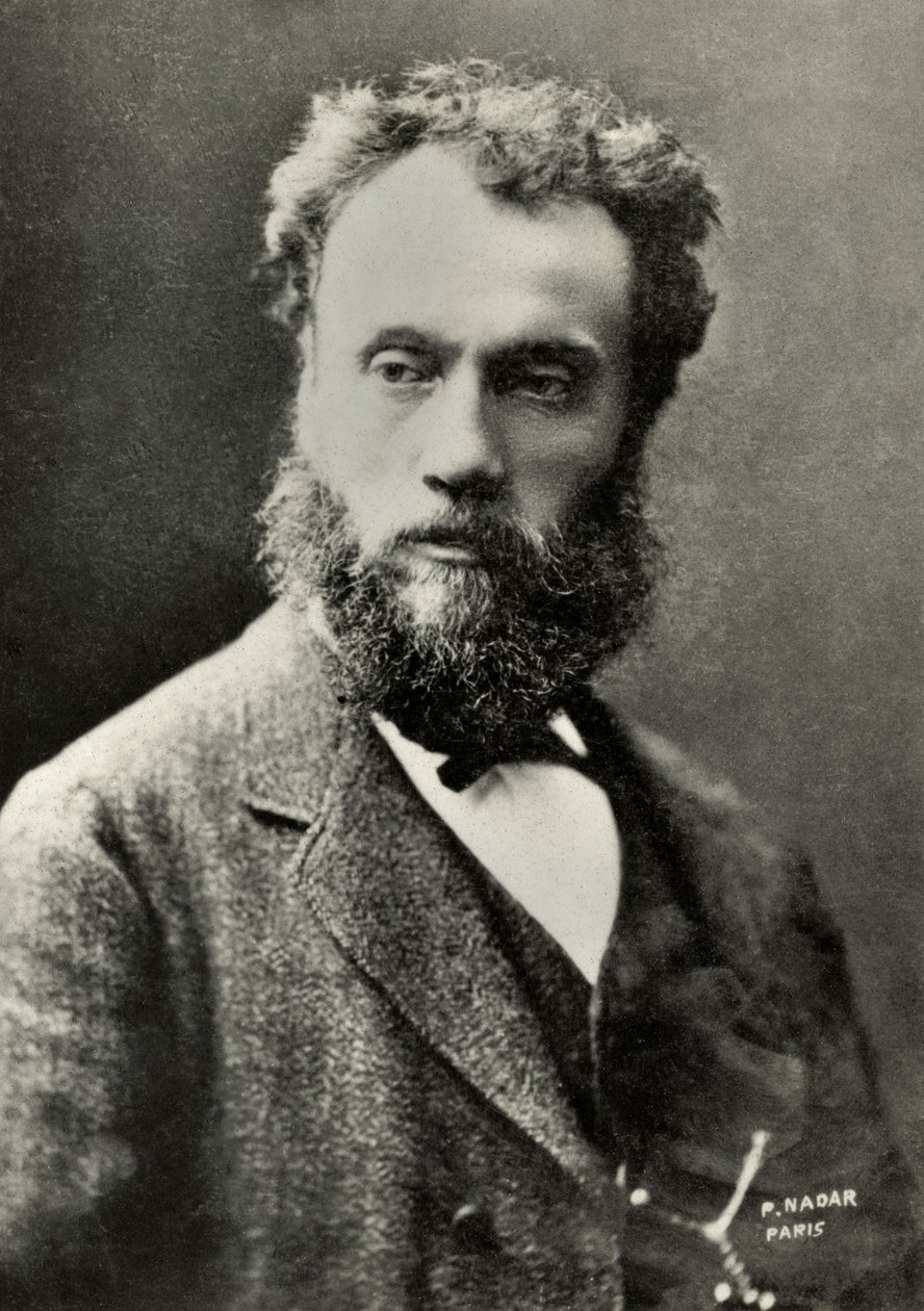 Portræt af Jean Paul Laurens (foto) af Paul Nadar