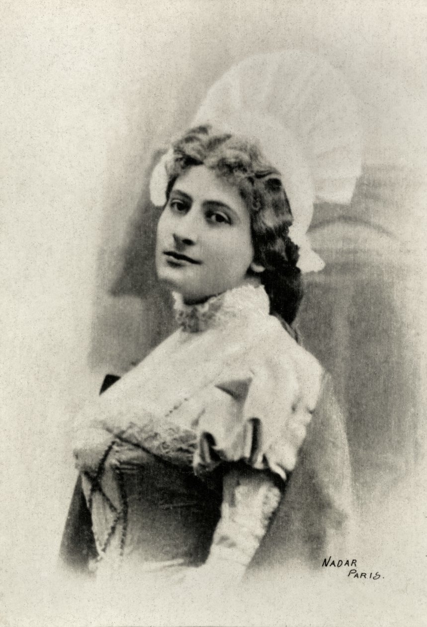 Portræt af Lucienne Breval (foto) af Paul Nadar