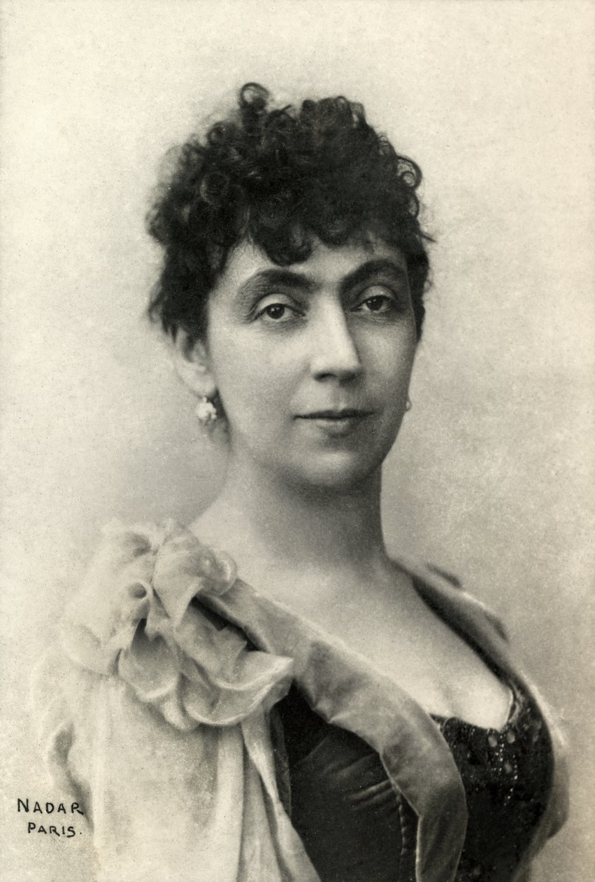 Portræt af Madeleine Lemaire (foto) af Paul Nadar