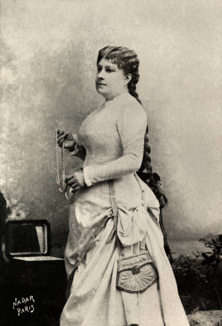 Portræt af Marie felix , Miolan , Carvalho (foto) af Paul Nadar